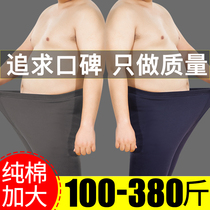 Large size Mens sanitary pants Gfatter Increase pure cotton thin section Sanitary Pants Fatson Plus Suede Warm Pants 300 Catty Haggers Inner Hitch Pants