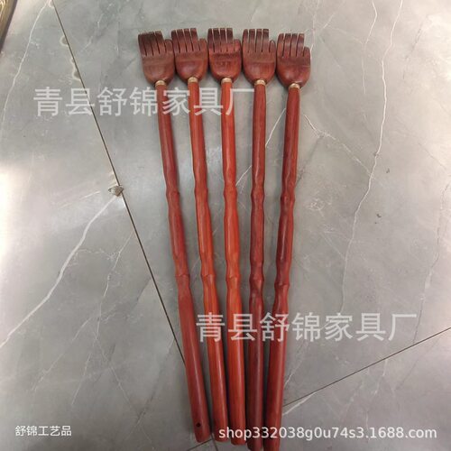 红花梨痒痒挠实木痒痒挠不求人木质老头乐背部抓痒器老人抓背挠 - 图2