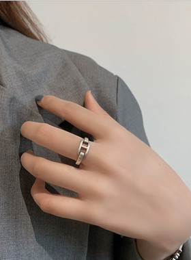 东大门韩国双层个性小众风戒子