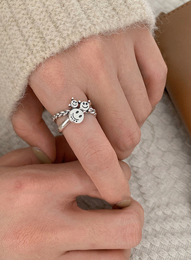 东大门镀银多层时尚个性风戒指