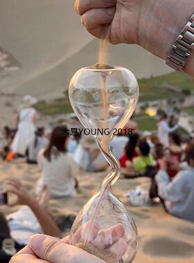 鸣沙山响沙湾撒哈拉腾格里创意可自装沙造型沙漏空瓶 DIY沙漏摆件