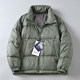 Cold-proof and warm stand-collar bread down jacket