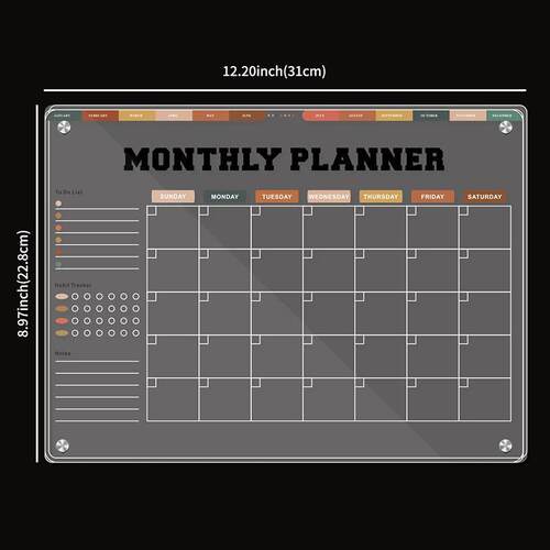 magnetic transparent acrylic board note message schedule - 图0