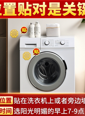 洗衣机化解贴纸青龙吸水自粘墙贴