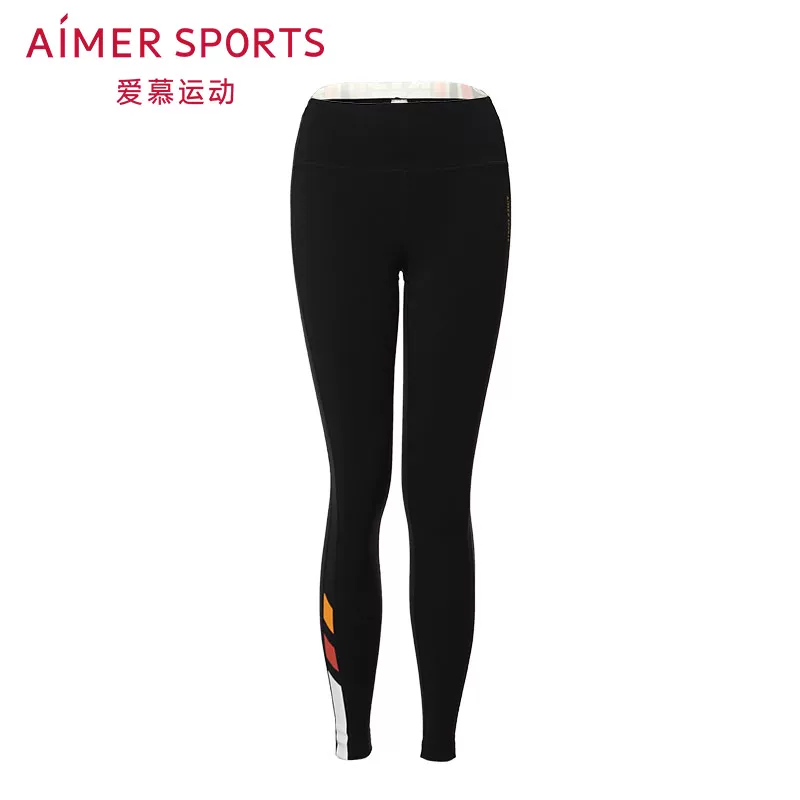 Спортивные летние эластичные брюки, slim fit, высокая талия, для бега, J81