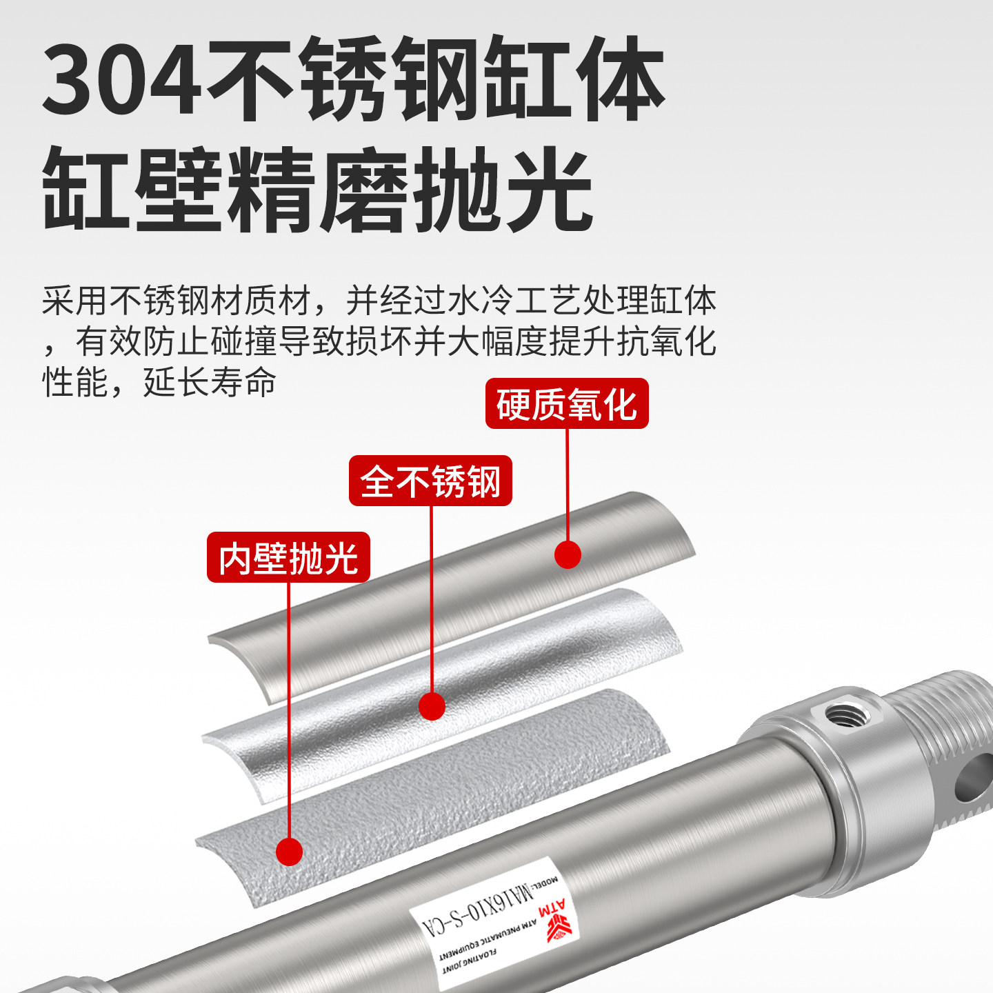 小型气动MA不锈钢迷你气缸大推力MA16/20/25/32/40X50X75X100X200,淘宝优惠券,粉丝福利购,淘宝优惠卷