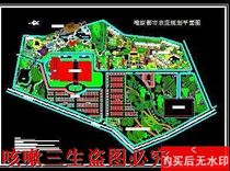 A certain farmstead planning total plane cad drawings garden forest landscape dwg drawings