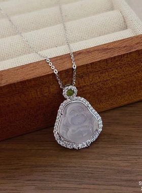 新中式古风高级感s925纯银玉髓项链女小众气质轻奢锁骨链气质颈链