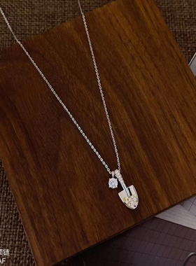 S925纯银高级感小众项链女法式轻奢锁骨链日常百搭气质颈链毛衣链