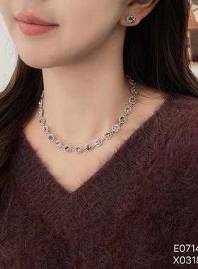 韩国小众高级感复古项链女时尚个性毛衣链秋冬日常通勤百搭锁骨链