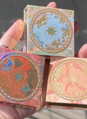 Girlcult山海高光粉饼桃花源立体修容哑光阴影鼻影腮红细腻钻闪