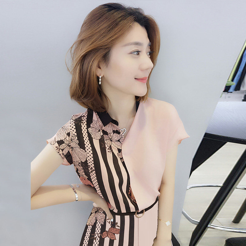 欧洲站2020新款夏装女人夏天衬衫裙 梵莉思女装连衣裙