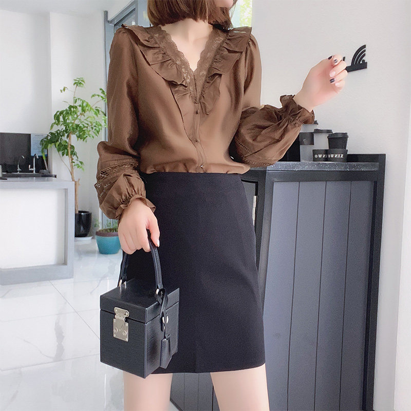 欧洲站秋装2020新款欧货秋款衬衣 梵莉思女装衬衫