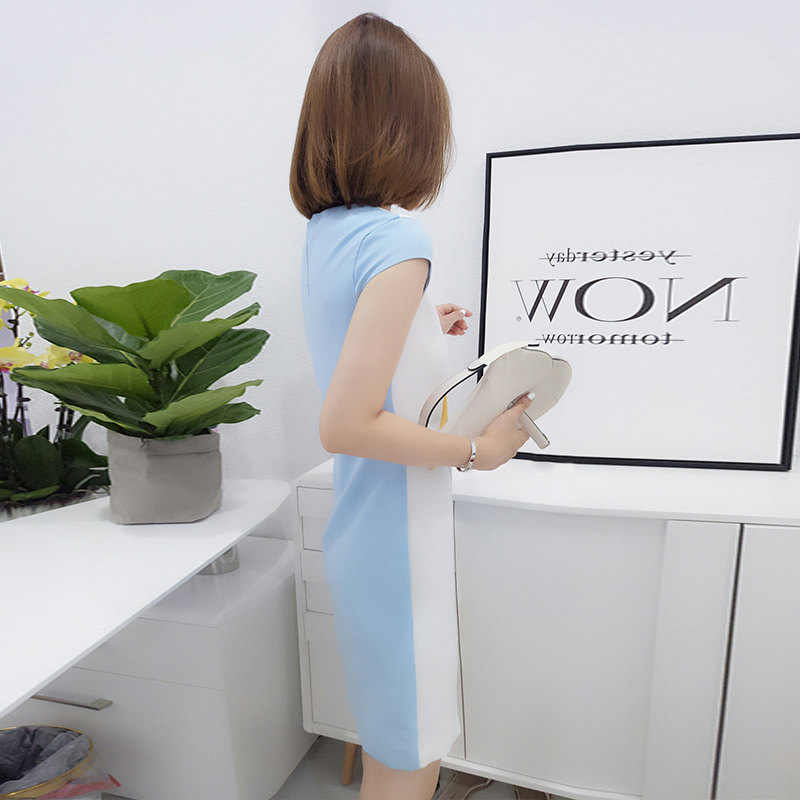 2020新款夏欧洲站女装直筒中长裙子 梵莉思女装连衣裙