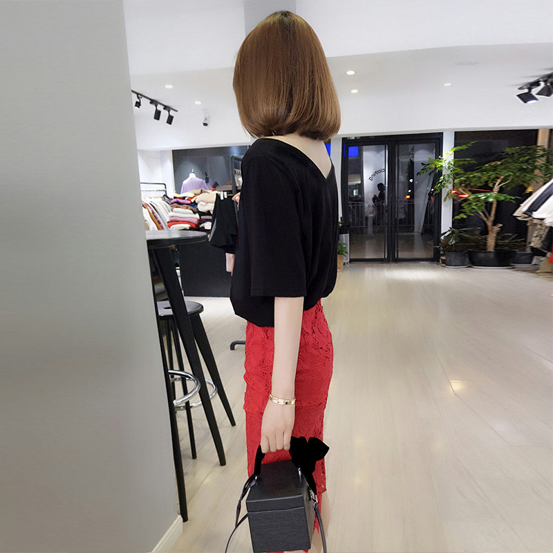 2020新款夏装欧货潮夏天洋气小心机 梵莉思女装T恤