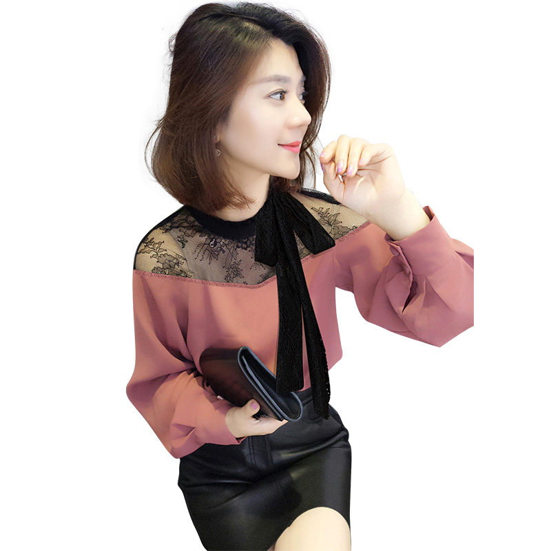 欧洲站秋装2020新款欧货初秋雪纺衫 梵莉思女装蕾丝衫/雪纺衫