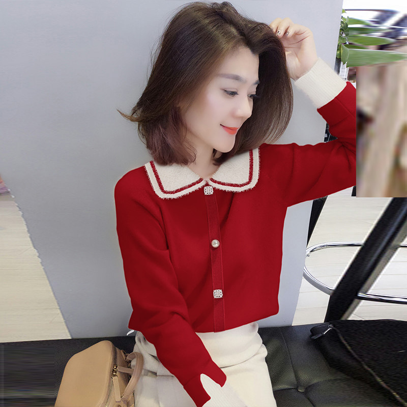 欧洲站秋冬2020新款欧货外穿针织衫 梵莉思女装毛针织衫