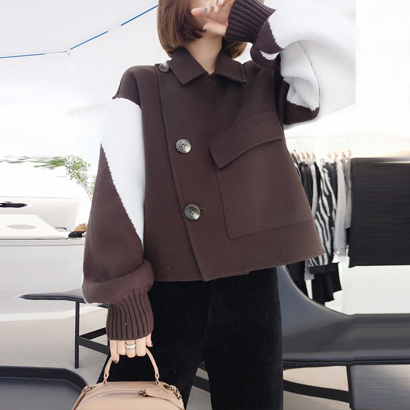 欧洲站秋冬装2020新款欧货加厚毛呢 梵莉思女装毛呢外套