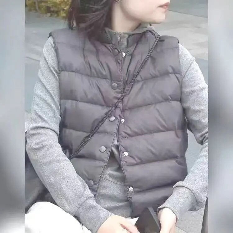 棉衣马甲女2025新款小个子外穿洋气时髦马夹百搭开衫无袖上衣冬女,淘宝优惠券,粉丝福利购,淘宝优惠卷