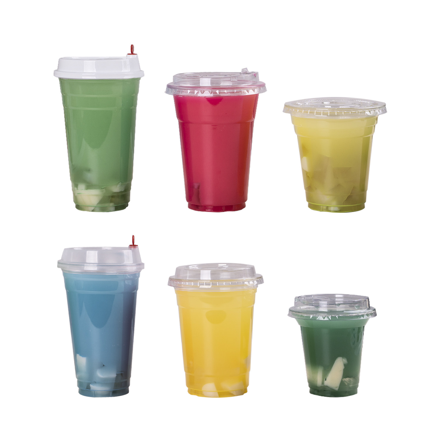 一次性奶茶PET杯加厚98口径柠檬冷饮杯 高透塑料咖啡饮料商用带盖,淘宝优惠券,粉丝福利购,淘宝优惠卷