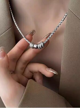 钛钢不退色项链男款洗澡可戴女生