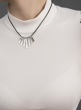勒勒尔925银简约女个性项链