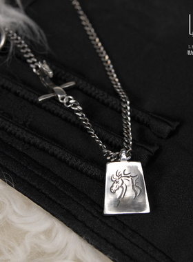 勒勒尔S925银男女个性项链