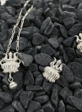 勒勒尔首饰925银简约女蒙式项链