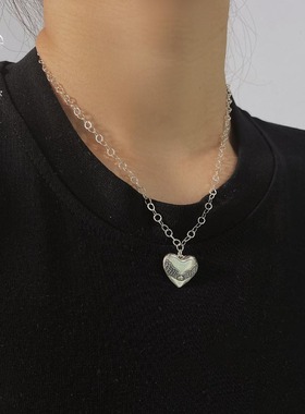 项链吊坠颈链蒙古桃心