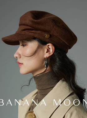 Bananamoon画家帽女秋冬短檐