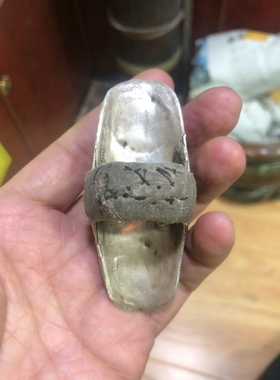 超级老银子镶嵌清代老宝石藏戒
