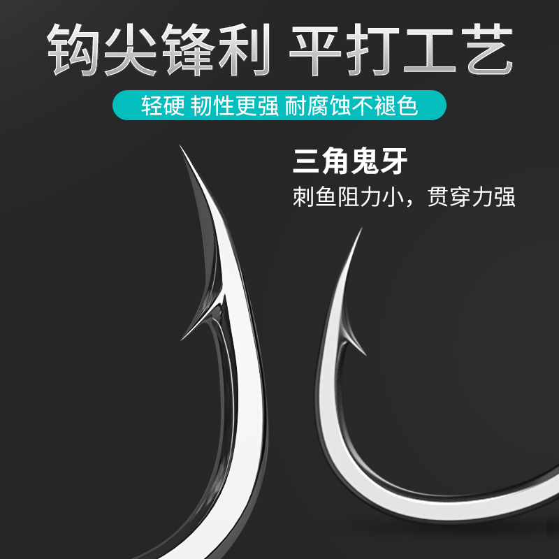 伊势尼子线双钩新型鲢鳙专用大物大力马成品绑好线组钓组鱼钩大全-图2