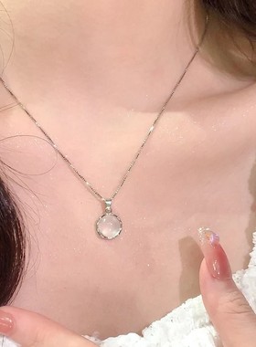 合金白月光清冷感锁骨链