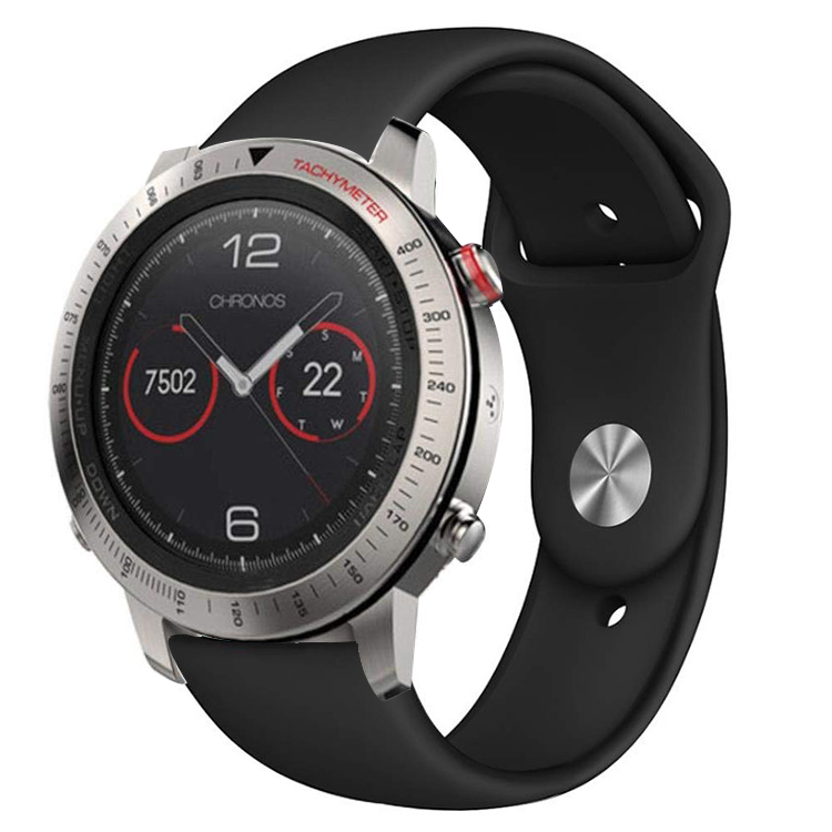 适用佳明Garmin fenix chronos酷龙手表带运动硅胶表带配件22mm-图3