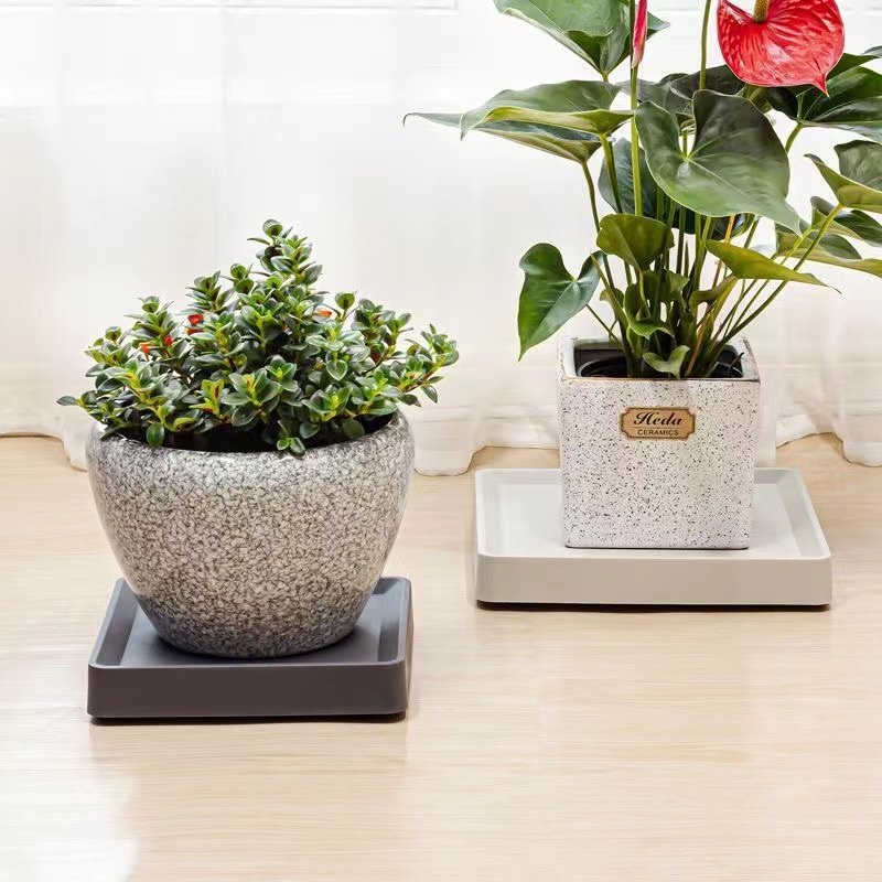 加厚树脂正方形隐形移动花盆托盘接水盘底座万向轮底盘托,淘宝优惠券,粉丝福利购,淘宝优惠卷