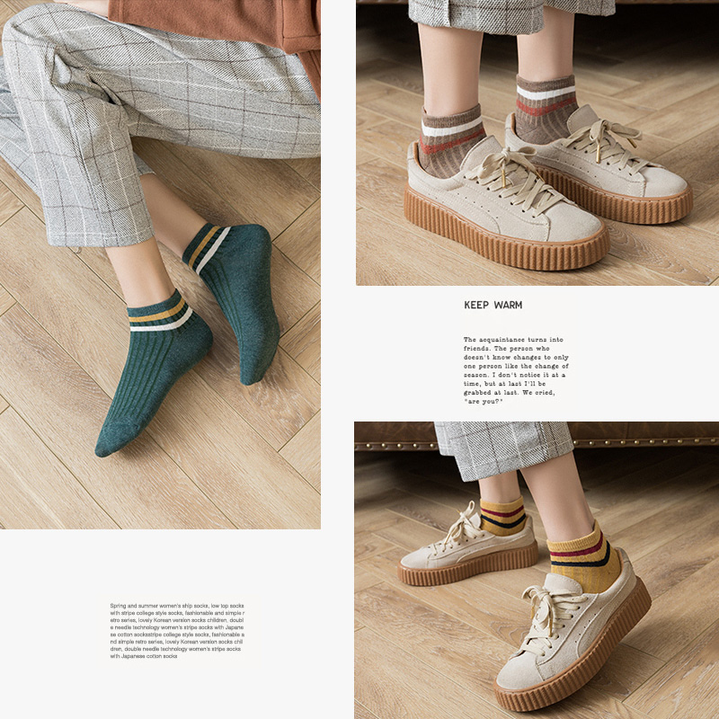 浅口ins潮女士纯棉低帮短筒女短袜 妮轻短袜