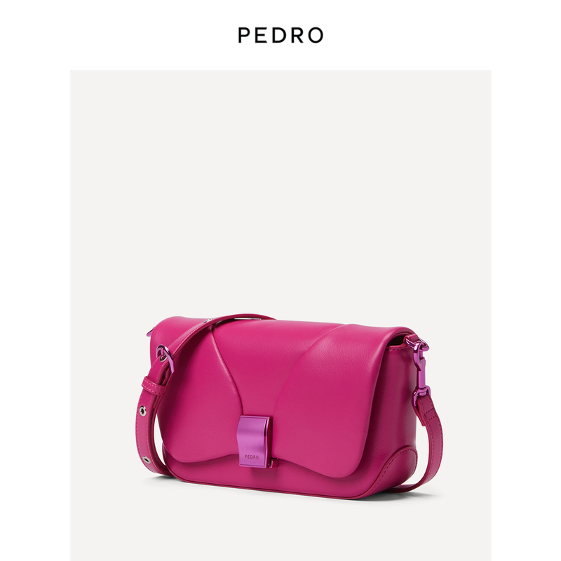 PEDRO金属扣手机包女包斜挎小方包通勤单肩包PW2-76390100-图0