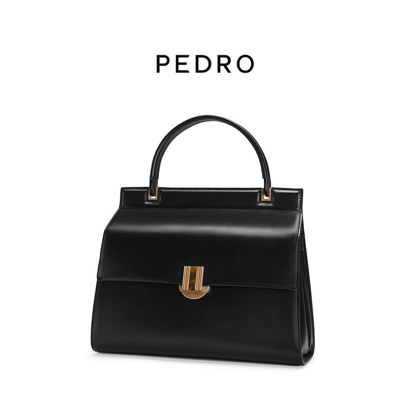 PEDRO通勤手提包女包金属锁扣饰大容量单肩包妈妈包PW2-56390018,淘宝优惠券,粉丝福利购,淘宝优惠卷