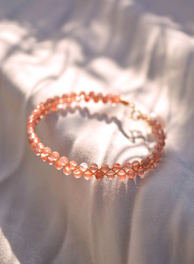 南红玛瑙软镯手工编织小众手链