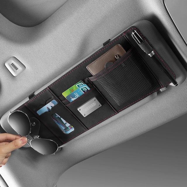 Sun visor glasses card storage creative high-end