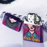 Официальный флагманский магазин Zippo Мужской ветрозащитный керосин национальный национальный тренд цветок цветущий серия богатства парня подарок