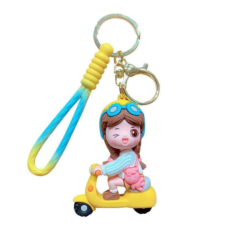钥匙链情侣挂件汽车创意小电动车男情人节女孩可爱礼品钥匙扣挂饰