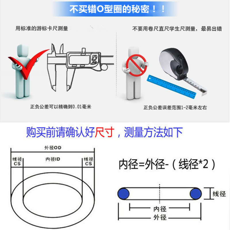 丁晴橡胶大直径o型圈丁腈黑色耐油环内径400 410 420 430线径10mm - 图2