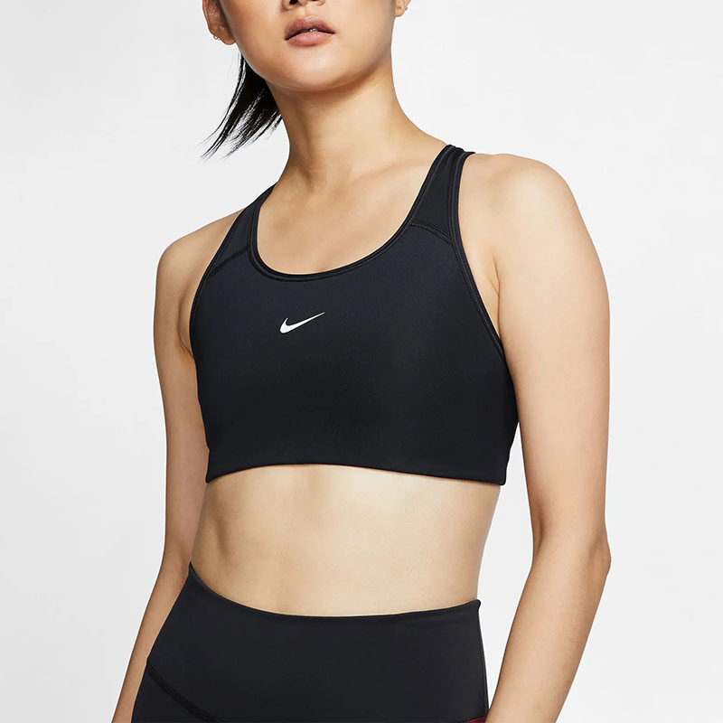 Nike耐克SWOOSH女子中强度支撑运动健身训练内衣BV3637-010-图1