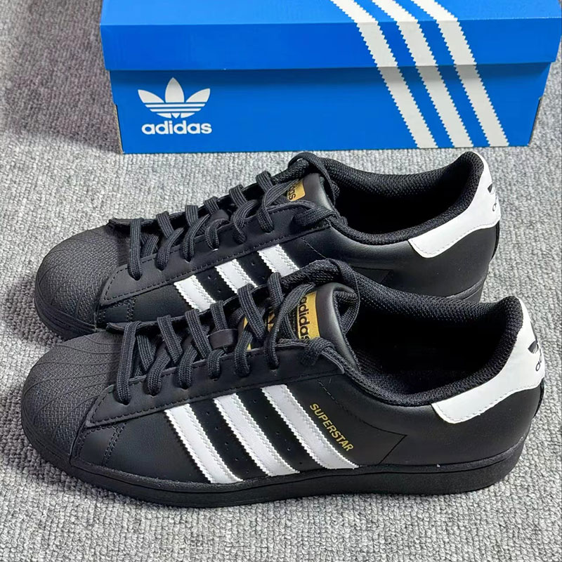 adidas阿迪达斯三叶草男女低帮贝壳头金标经典百搭休闲板鞋EG4958