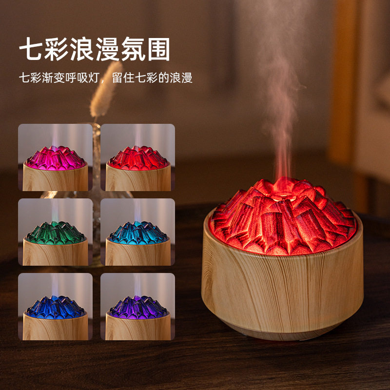跨境爆品火焰香薰机USB加湿器家用静音加湿大雾量小型香薰机,淘宝优惠券,粉丝福利购,淘宝优惠卷