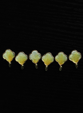 现货国风新款纯手工非遗绒花花瓣新中式叶片半成品DIY材料批发