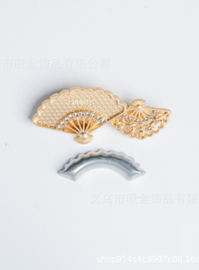 非遗宋锦DIY胸针底托 镶锆多造型国风汉服旗袍别针配件混批工厂
