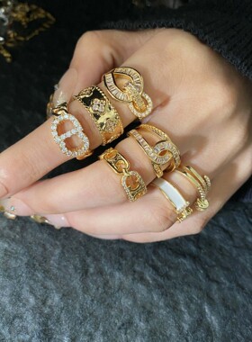 轻奢小众设计日韩爆款戒指工厂价