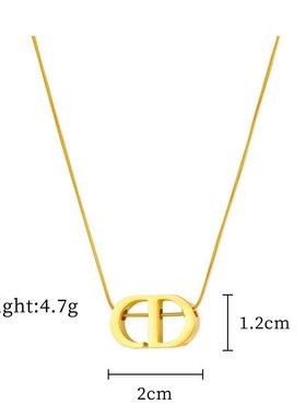 原创设计钛钢字母轻奢锁骨链